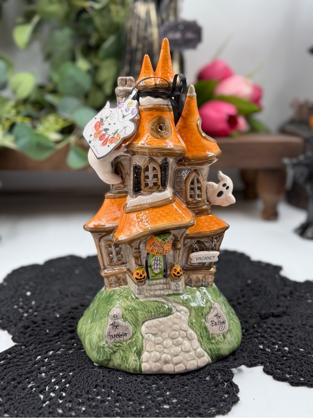 Blue Sky Clayworks Howling Hills Hotel Halloween Candle House